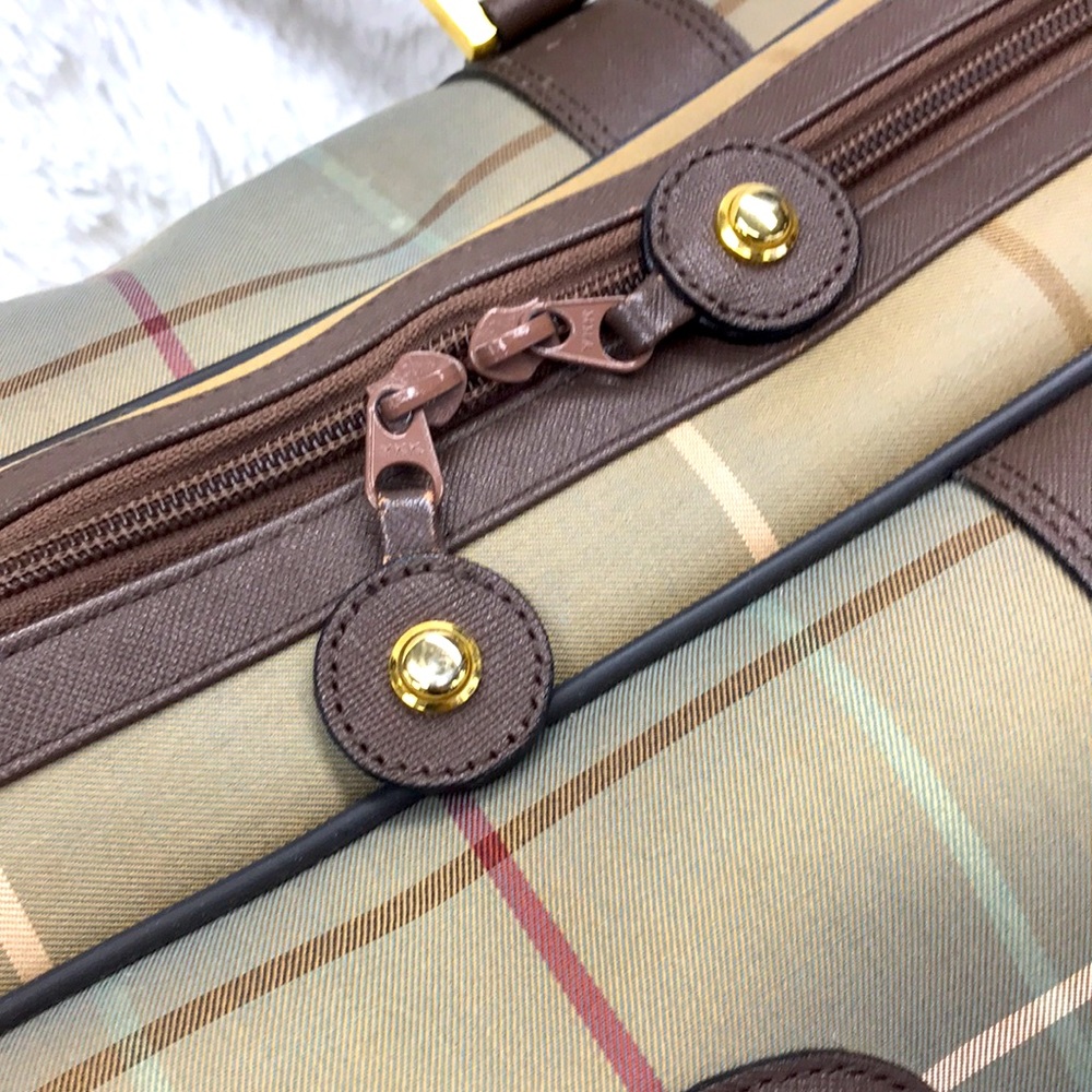 BURBERRY VINTAGE DUFFLE BOSTON BAG BURBERRYS - Picture 7 of 14